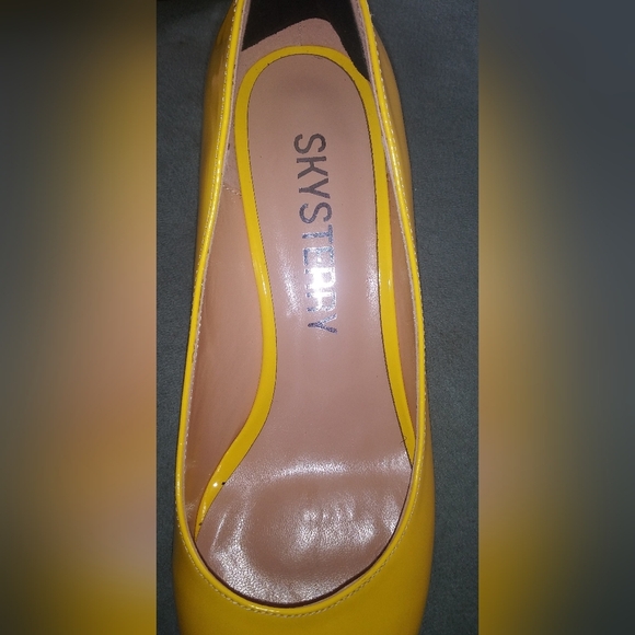 SKYSTERRY Women's Office Round Toe Patent Casual Slip On Spool Mid Heel... - Picture 16 of 16